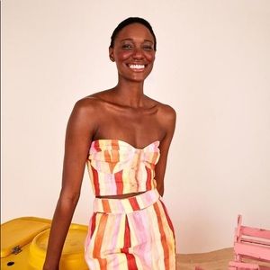 🌴💕 Farm Rio Stripes Corset Top 💕🌴